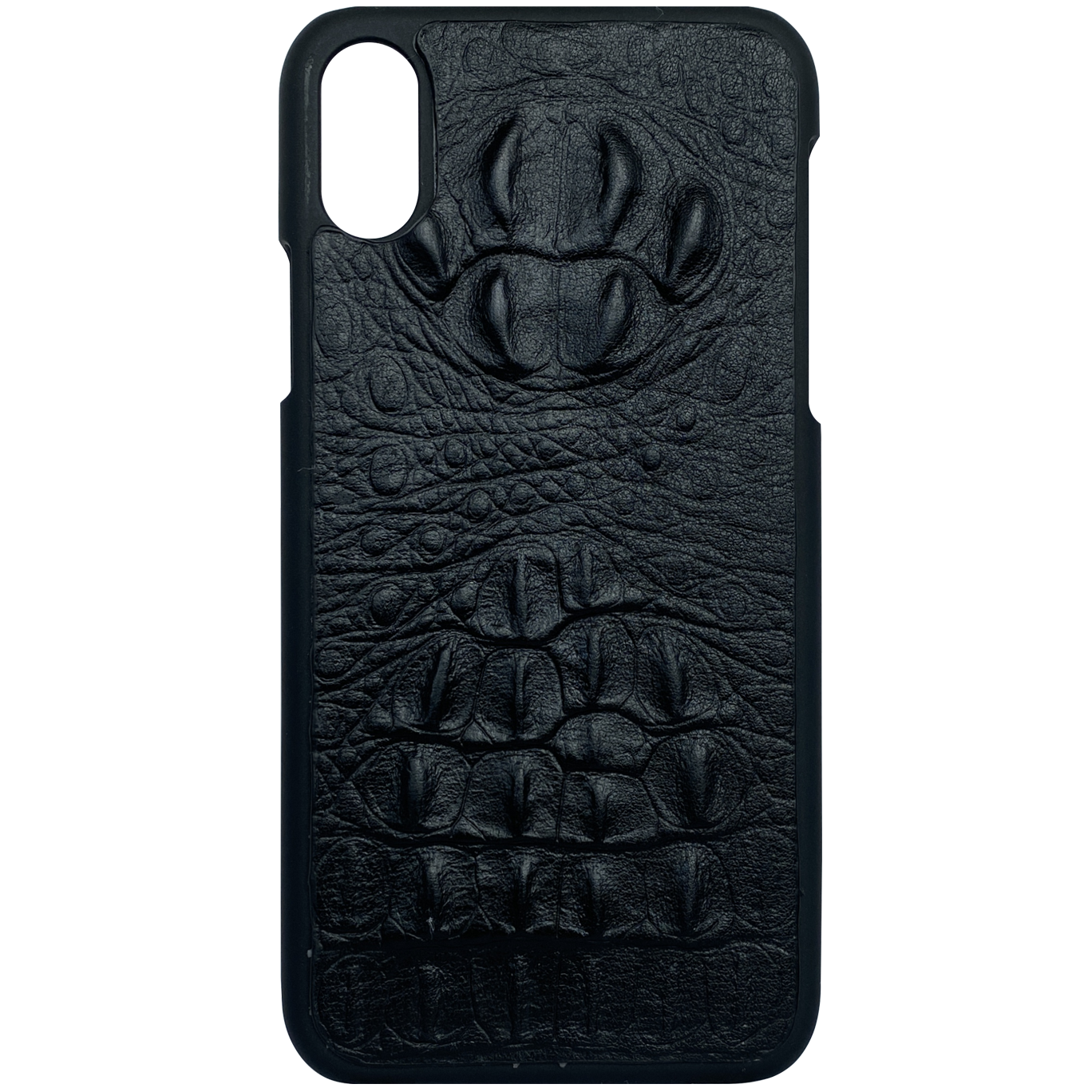 Aragon Croco genuine leather case Black - iPhone X/Xs